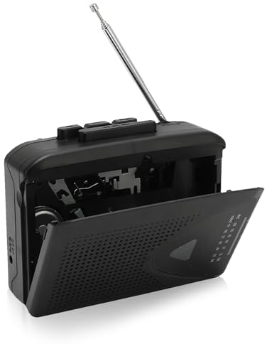 Cassette Player, Portable Cassette Player Recorder AM FM Radio Stereo,Compact Personal Cassette Tape Player/Recorder with External Speaker and 3.5mm Headphone Jack