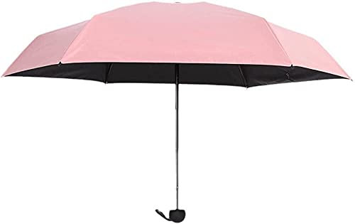 DUXEDO Ombrello da Viaggio, Ombrellone da Spiaggia, Capsule Mini Sole Ombrello Parasole Tasca 50 Ombrello Pieghevole (Color : Pink)
