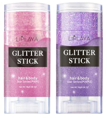 MKNZOME 2pcs Face & Body Glitter Gel, Holographic Festival Accessories, Mermaid Sequins, Chunky Glitter for Face, Body, Hair, Nails, Makeup