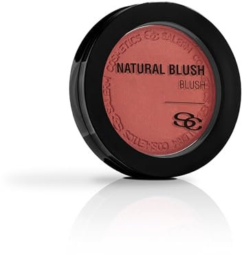 SALERM - Colorete en Polvo Compacto - Natural Blush - 8 g - Tono Scarlet - Rubor de Aspecto Natural - Larga Duración - Textura Suave y Ligera - Cobertura Modulable