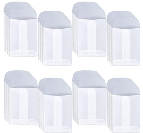 WYAN 80 Zellophan Tüten, Klarsichttüten, Geschenktüten transparent, Cellophantüten Klar, für Halskette Armband Schmuck Biscuit Rod Süßigkeiten (6.5 * 4.5cm)