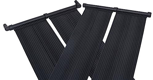 Gecheer Solar Pool Heater Panel Pool Spa Accessory Backyard Garden Lightweight Heating System Above-Ground Swimming Pond Solar Heater 2 pcs 80x310 cm Pool Heaters