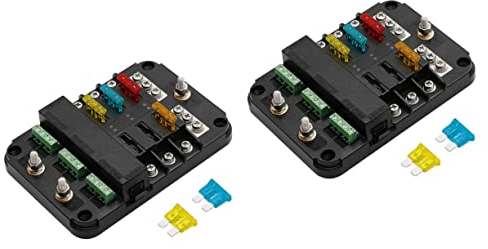 Wohnmobil-Yachtversicherung, Marine-Sicherungskasten, Autosicherungen, Marine-Sicherungsblock, Sicherungsverteilerblock, Sicherungsklemmenblock, Sicherungsorganisator, automatischer Sicherungsblock, 1