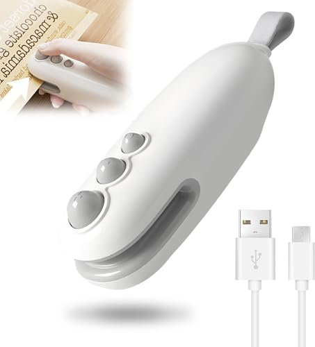 Mini Folienschweißgerät– Bag Sealer, 2 in 1 Versiegelungsgerät,Folienschweißgeräte, Küchen Gadgets, Haushaltshelfer & Tüten Verschweißer für chips kleine tüten, Haushaltshelfer, Gadgets Wohnung