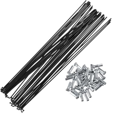 A ABSOPRO 36pz Bicicletta Acciaio Raggi 14G Bici Raggio con Nippli 250 mm Sostituzione dell'articolo