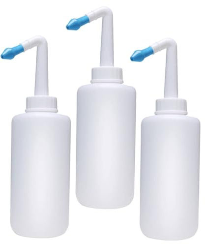 SOPOTUTU 3pièces Irrigation Nasale Flacon Lot de Lavage Nasal Outil de Nettoyage Nasal Système Irrigation Nettoyant pour Nez Réutilisable à Usage Domestique