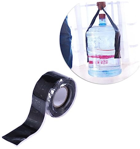 Holibanna High Temperature Resistance Electrical Tape Meters Black Insulation Tape for Industrial Use for Electrical Repairs High Voltage Cable Joint Sealing Heat