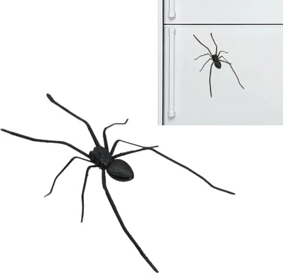 pclapora Imanes de Nevera Araña Realista, Imanes Frigorifico Divertidos de 3D para el Refrigerador, para Pizarra, Notas, Cocina, Pizarra Magnetica, para Decoración Fiesta de Halloween