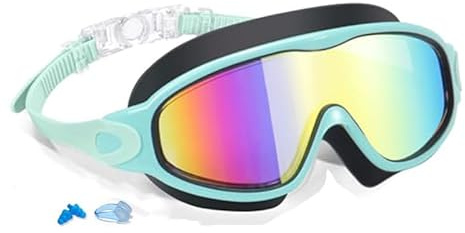 ZXTGBQ Occhialini Da Nuoto Per Bambini 4-14 Anni, Occhialini Piscina Con Protezione Uv, Occhiali Da Nuoto Anti-Appannamento & Senza Perdite & Ampia Visione, Ideali Per Nuoto E Surf