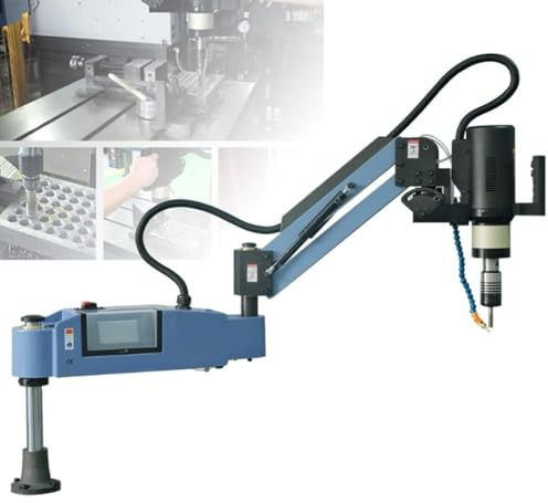 Braccio per filettatrice elettrica, filettatrice da 600 W con olio spray automatico, pinze per filettature M3-M16, 375 giri/min