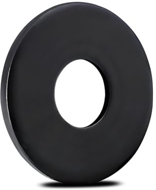 Ezitruz Arandelas M4 Negras, 50 Piezas de Arandelas de Carbono, Discos de Carrocería M4, Arandelas Planas, Arandelas de Distancia para Tornillos y Tuercas y Varilla Roscada
