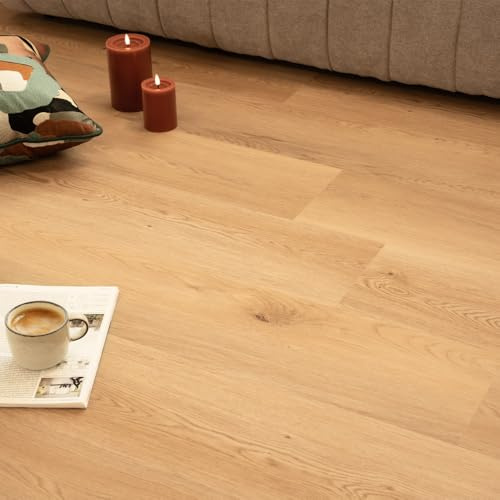 Home Deluxe Klick-Vinylboden mit Trittschall LOMEA Helle Eiche - 1 m² | klick vinyl mit trittschalldämmung, vinylboden mit trittschalldämmung, klick vinylboden mit dämmung