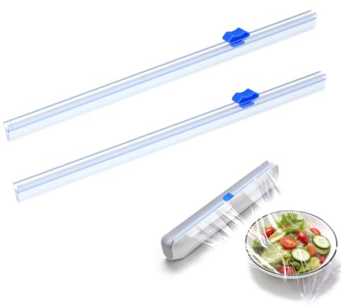 Veemoon 2 Pièces Distributeur De Film Plastique Trancheuse De Film Alimentaire Couteaux Coupe- Pour
