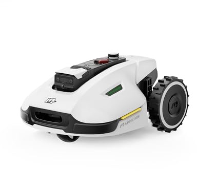 MAMMOTION YUKA 3000 Robot Tagliaerba senza Filo Perimetrale, Robot Tosaerba Consigliato per 3000 m², NetRTK+Vision, Nessuna Antenna RTK richiesta, Mappatura Automatica, max. 4000 m², Pendenza 45%