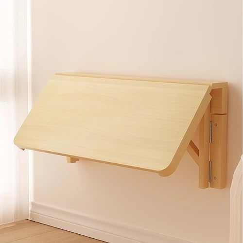 Tavolo da parete pieghevole, scrivania multifunzione in legno per spazi compatti, soluzione salvaspazio per casa e ufficio, postazione di lavoro versatile ed elegante, perfetta per piccole aree