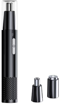 Cortapelos de nariz recargable por USB, IPX5, impermeable, multiusos, afeitado, eliminación automática de seguridad, color negro, estilo 2