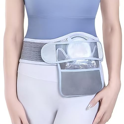 Justerbart Stomiband, Stomiband Med 80 Transparenta Påsar, 2–6 cm I Diameter, Ingen Skärning Krävs, Förhindrar Parastomalt Bråck(Medium)