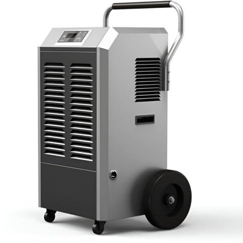 Deumidificatore industriale professionale DESERT CYCLONE 90L/D | Area 250m2/550m3 | Timer 24Hr | Deumidificatore elettrico portatile | Drenaggio diretto