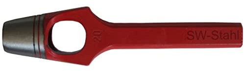 SW-Stahl 95009L Henkellocheisen ø 9 mm I Locheisen lackiert und geschliffen 123 mm lang I Lochstanzer Henkellocheisen für Leder, Textilien, Gummi und Kunststoff