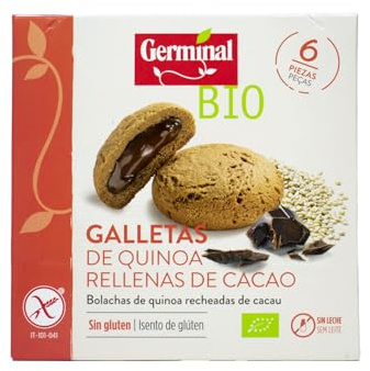 GERMINAL Galletas Quinoa rellenas de Cacao BIO Sin Gluten - 200g