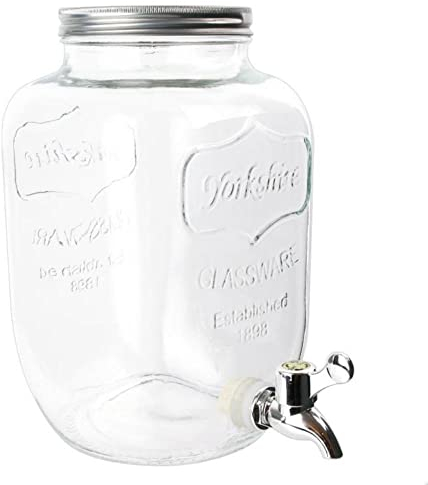 Bebida de cristal Saveur et Degustation KV7169 FONTAINE, 4 litros, transparente, 15 x 15 x 25,5 cm