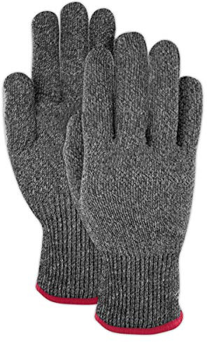 MAKO Safety ANSI Level A4 Cut-Resistant Kitchen Utility Gloves, 1 Pair, Size 12/XXXL, Salt & Pepper, MKD514