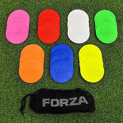 FORZA Mini Conos Planos para Entrenamientos – Variedad de Colores Vivos (Paquete de 20) (Multicolor)