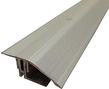 ufitec® TPL Profi MAX Profilsystem für Parkettböden - geeignet für Belagshöhen von 14-21 mm - ALU eloxiert (Höhenausgleichsprofil | Länge: 90 cm, Silber)