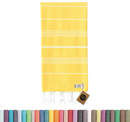 KZY LONDON Toalla de playa turca – gris azul – 100% algodón a rayas Peshtemal ideal para baño, hammam sauna gimnasio – XXL tamaño 180 x 90 cm – Suave y ligera absorbente de secado rápido Fouta