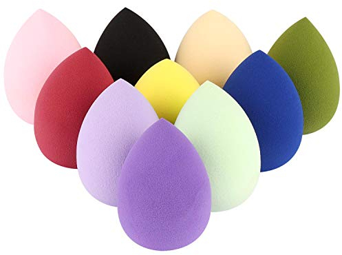 10 Pcs Beauty Blenders Make Up Sponges Foundation Blending Sponges for Mixing Liquid Foundation(Multi-Color)