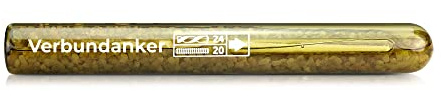 Isolbau Verbundankerpatrone M20 - ETA/ETAG Hochleistungs-Injektionsmörtel Glaspatrone für Gewinde M20, für Beton - 6 Stück
