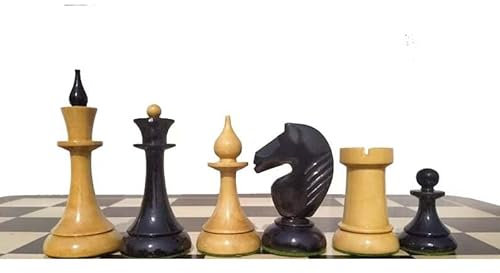 ROOLCHESSMALL - Piezas de ajedrez soviético ruso de 3 pulgadas, piezas de ajedrez de madera, juego de ajedrez soviético de ROOLCHESSMALL (3 pulgadas)