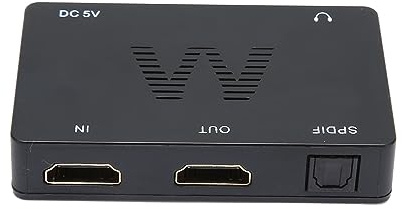 HDMI Audio Extractor SPDIF and 3.5mm Stereo Splitter, 1080p 60Hz, HDMI 1.4b mit Goldkontakten, Plug and Play