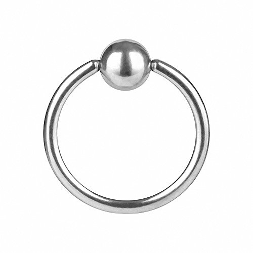 Taffstyle Piercing Chirurgenstahl BCR Klemmring mit Kugel für Ohr Nase Lippe Intim Brust Ring