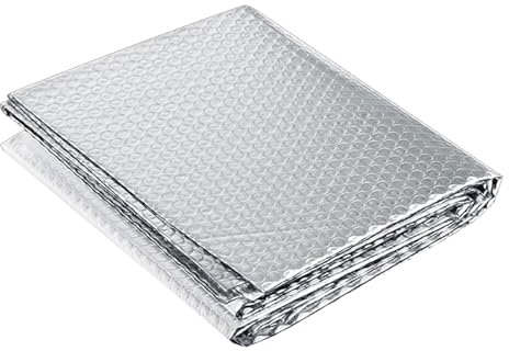 Isolierende Luftpolsterfolie Warmedammende Isolierungsfolie Aluminisierte Isolierfolie Selbstklebend Dämmfolie Dachisolierung Isolierungsfolie Wärmehaltung, für Böden Fenster Dächer Garage ( Size : 1x