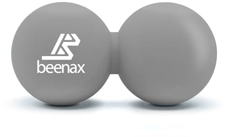 Beenax Peanut Massage Ball - Double Lacrosse Ball - Perfect for Trigger Point Therapy, Myofascial Release, Deep Tissue Massage, Yoga - Designed to Relieve Stress and Relax Tight Muscles