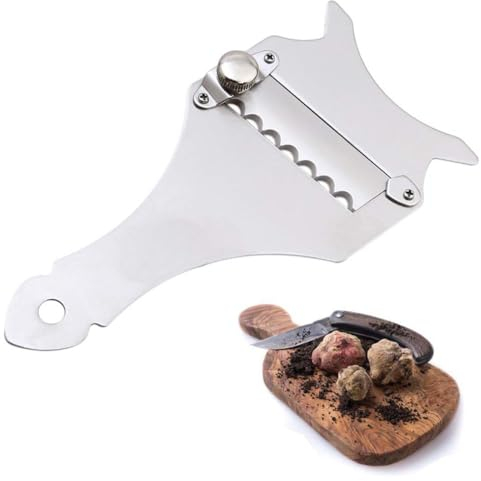 LEEQ Affetta Tartufi in Acciaio Inox - Coltello Tartufo, Grattugia per Tartufo, Affetta Formaggio, Grattugia Taglia Tartufi, Grattugia Tartufo Professionale, Cioccolato grattugia, Affetta Tartufo