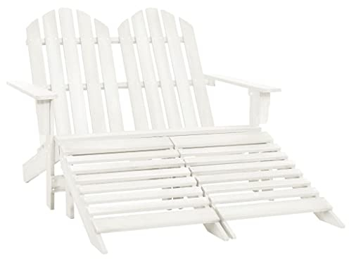 klappstuhl bis,klappsessel,camping stuhl,rattansessel,2-Sitzer Adirondack-Gartenbank mit Fußstütze Tannenholz Weißstapelstuhl,klappstuhl holz,campingstuhl mit tisch,gartenstuhl,sun garden,