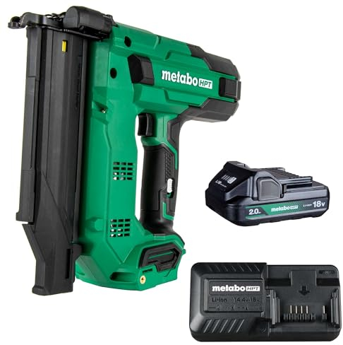 Metabo HPT 18V MultiVolt™ 18-Ga Compact Cordless Brad Nailer Kit, Includes 1-18V 2.0 Ah Battery, NT1850DGM
