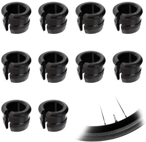 10 Pack Presta Rim Adapters, Wheels Manufacturing Presta Valve Saver, Bike Valve Stem Grommets, Presta Valve Adaptor, Convert Presta Valve Stem Grommet
