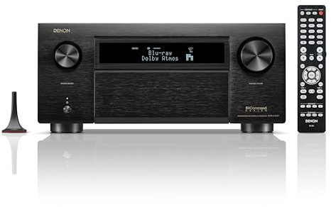 Denon AVR-A10H 13.4-Ch 8K Home Theater Receiver (150Wx13), WiFi, HEOS, and Bluetooth Amplifier, Home Audio Receivers & Amplifiers