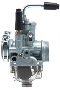 MODADA Carburateur Carb Bol Flottant Transparent pour Carburateur De Course DIO pour Jog 50cc 100cc pour Puch pour Zuma 17mm 19mm 21mm pour PHBG AD AS BS DS Racing Carburateur(17.5AD)