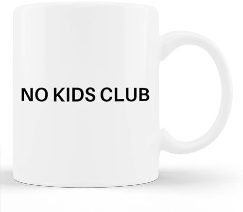 Tazza Regalo Di Compleanno No Kids Club (Childfree) Tazza Da Caffè In Ceramica Tazza Latte Thè Mug Personalizzata Tazza Da Tè 330Ml