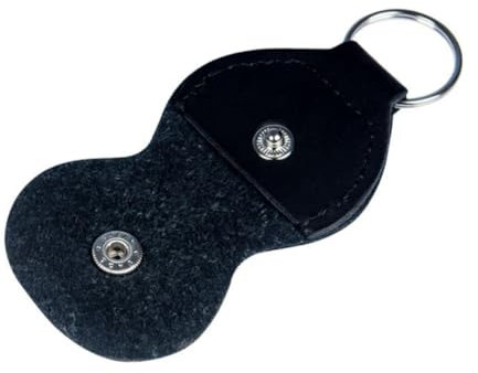 NULYLU 2stücke Plektrumhalter Für Gitarrenplektrum Aus Pu Mit Metallring Für Schlüssel Als Gitarrenplektrumtasche Tragbar Und Praktisch Für Lange Haltbarkeit