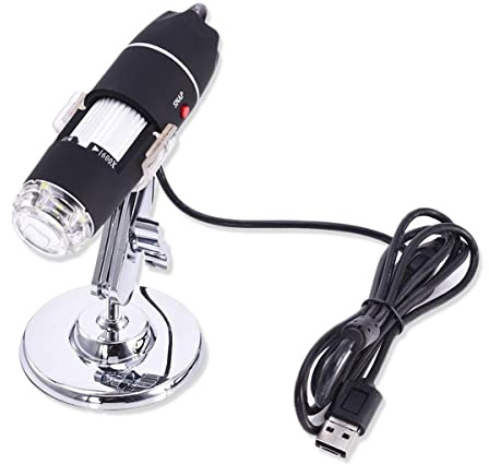 Mikroskop tillbehör 1600X/1000X 500X megapixlar 8 LED digitalt USB-mikroskop USB-kamera hållbarhet och tillförlitlig prestanda (som telefon B1 1600X)