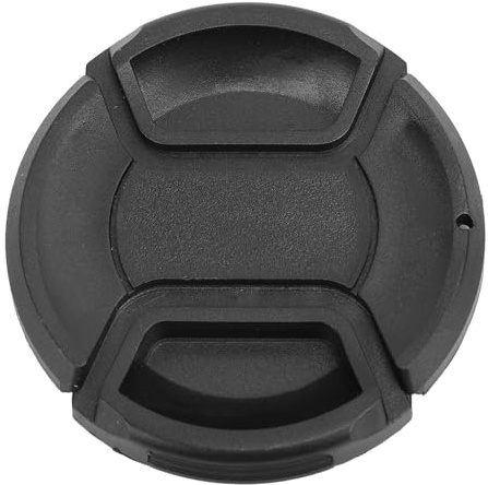 Snap on Center Pinch Objektivkappe, Kamera -Objektivabdeckungsabdeckung Mitte Lens Deckelschutz mit Verhinderung des Verlustseils für Kameraszubehör (77 mm)