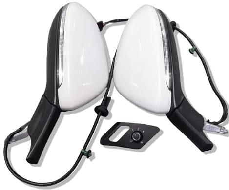 Kompatibel mit VW, Golf 7, Golf 7.5, Upgrade elektrischer Klappspiegel, elektrisch klappbarer Seitenspiegel mit Licht, 5GG 857 507 A + 5GG 857 508 A(2800mAh)