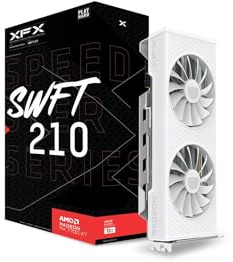 XFX Speedster SWFT210 Radeon RX 7700XT - Tarjeta gráfica para juegos (12 GB GDDR6 HDMI 3xDP, AMD RDNA™ 3 (RX-77TSWFTWP)