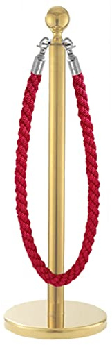 KRXSOBNV, Corde de barrière en Corde de Chanvre torsadée for séparateur de File d'attente, Corde de contrôle des foules Durable avec Crochet, for terrasse/hôtel/Tapis/entrée VIP/,Cordes de Garde-Corp