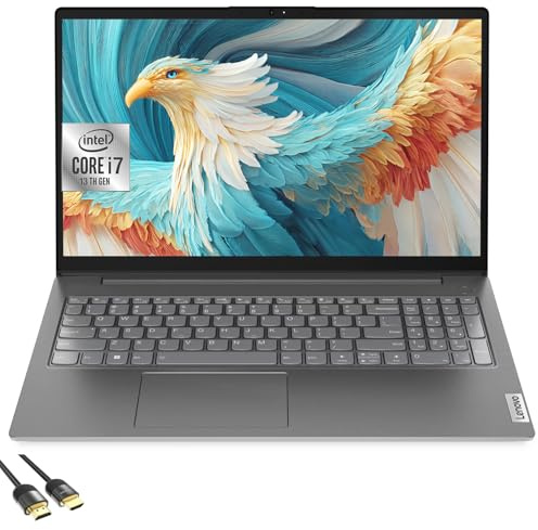 Lenovo V15 Gen4i Laptop Computer, 15.6 FHD Laptop PC for Student & Business,Intel Core i7-13620H, 16GB RAM, 1TB SSD, Webcam, Wi-Fi 6, PDG HDMI Cable, US Version KB, Win 11 Home